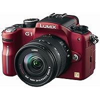 Panasonic Lumix DMC-G1 12.1MP Digital Camera with Lumix G Vario 14-45 mm f/3.5-5.6 ASPH Mega OIS Lens (Red)