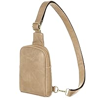 INICAT Small Crossbody Sling Bags for Women Vegan Leather Cell Phone Purse Fanny Packs for Women Men