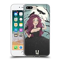 Head Case Designs Queen Black Thorn Beautiful Melancholia Soft Gel Case Compatible with Apple iPhone 7 Plus/iPhone 8 Plus
