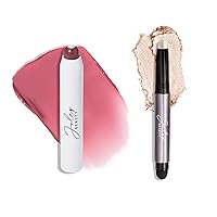 Julep Eyeshadow 101 Crème to Powder Waterproof Eyeshadow Stick, Pearl Shimmer It's Balm: Tinted Lip Balm + Buildable Lip Color -Island Blossom