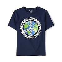 The Children's Place boys Positive Vibes Graphic Short Sleeve Tee