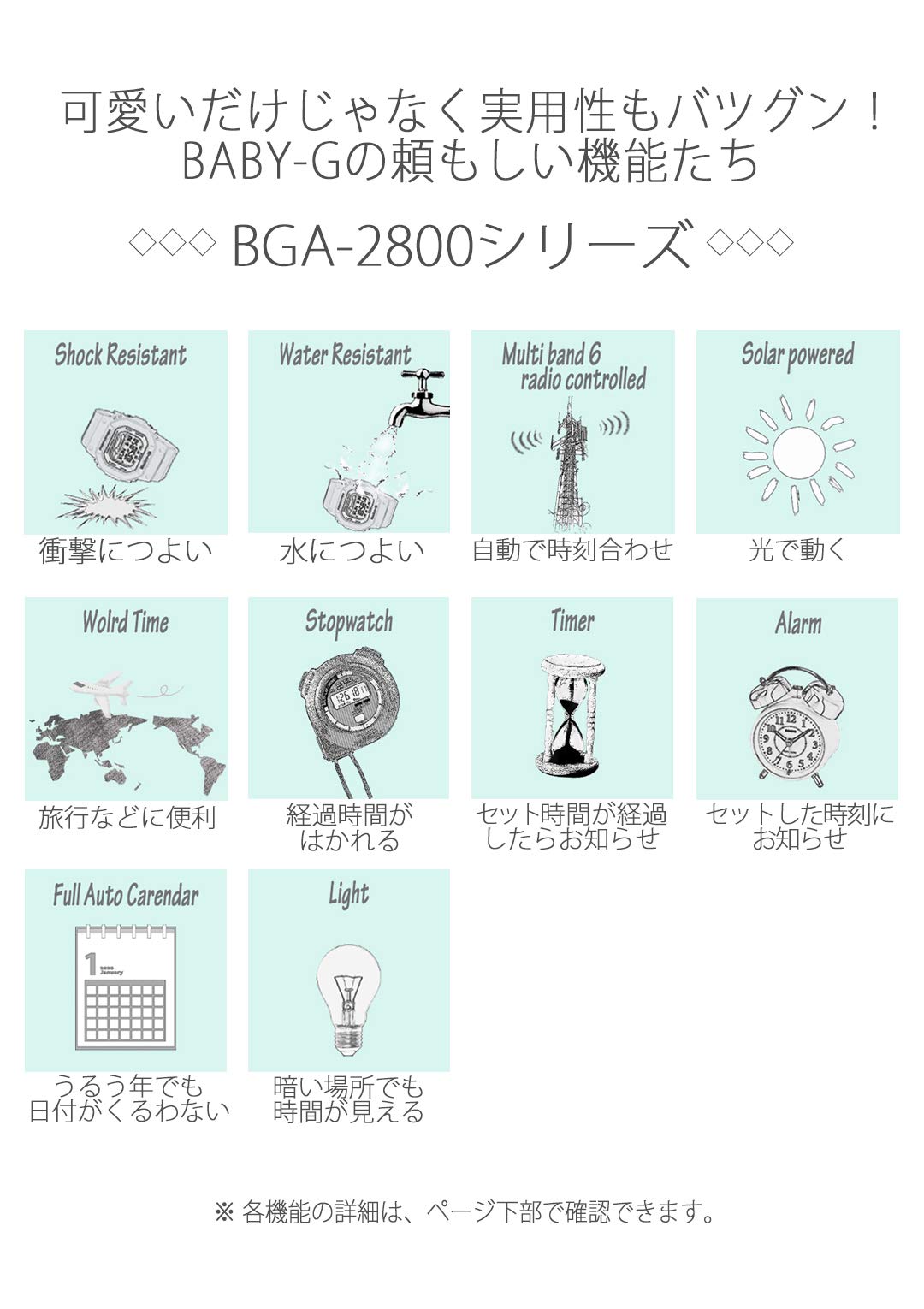 Casio] Watch Baby-G [Japan Import] Radio Solar BGA-2800-4AJF Pink