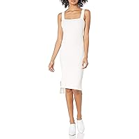 The Drop Women's Amelia Square-Neck Strappy Bodycon Midi Tank Dress