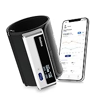 Checkme BP2A Blood Pressure Monitor for Home Use Upper Arm - Bluetooth BP Machine Cuff, Accurate Digital Readings in 30 Seconds, Unlimited Data Stored in App for iOS & Android, FSA/HSA Eligible
