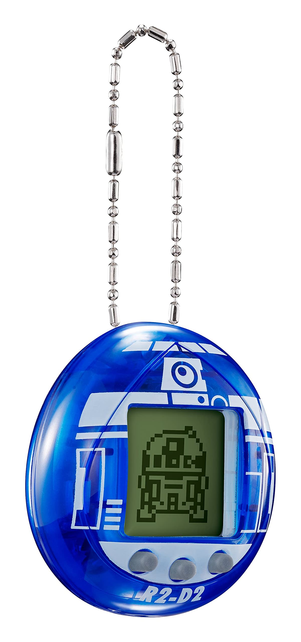 Tamagotchi 88822 Star Wars R2D2 Virtual Pet Droid with Mini-Games, Animated Clips, Extra Modes & Key Chain-(Blue), Multicolour