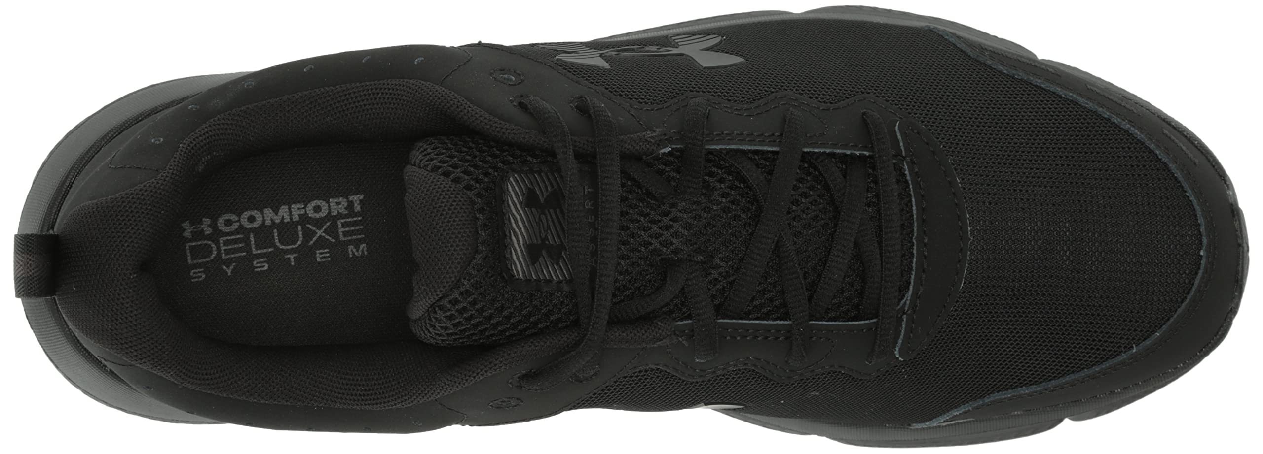 Under Armour Men's Charged Assert 10 Running Shoe, (004) Black/Black/Black, 11