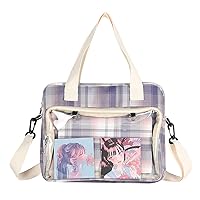 Ita Bag Crossbody Bag Pin Display Bag Anime Bag DIY Comic Con with Insert, Hairball, Pin Case (A04)