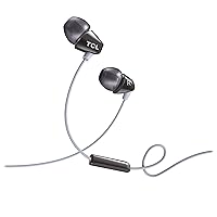 TCL SOCL100BK Socl 100 in-Ear Earbuds Wired Headphone with Passive Noise Isolation and Built-in Mic - Phantom Black