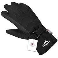 Achiou Ski Snow Gloves Winter Warm 3M Thinsulate Waterproof Touchscreen Men Women