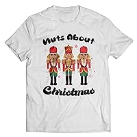 Nuts About Christmas, Christmas Shirts, Womens Christmas Tops, Christmas Shirts For Women, Family Christmas Shirt Tshirt, Tank Top, V-Neck, Long Sleeve, Sweatshirt, Hoodie Multicolor