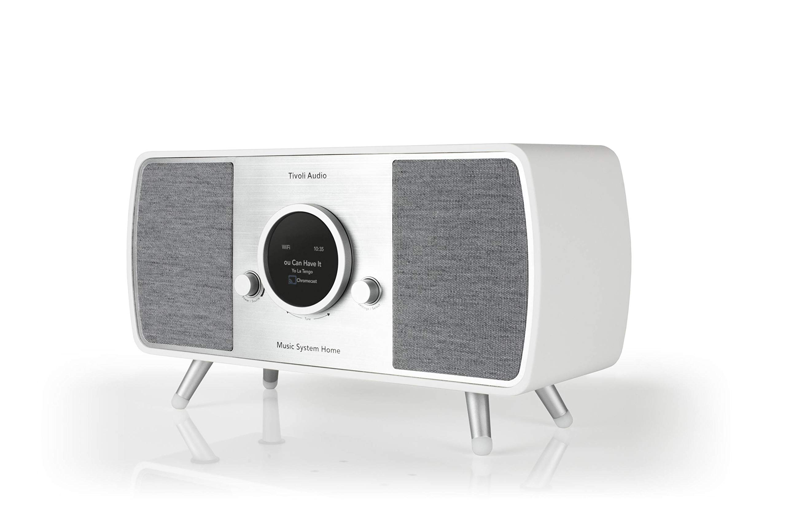 Tivoli Audio Music System Home Gen 2 Wi-Fi/AM/FM/Bluetooth Hi-Fi System (White/Grey)