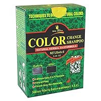 Shampoo Color Change Kit Natural Herbal 2-N-1 Black (2 Pack)