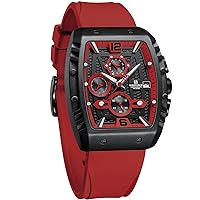 NAVIFORCE Mens Waterproof Chronograph Sport Watch Automatic Date Quartz Wrist Watches Colorful Silicone Band