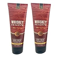 Bath & Body Works Men's Whiskey Reserve Ultra Shea Cream 8 Oz 2 Pack - Ultimate Hydration, 16 Ounce