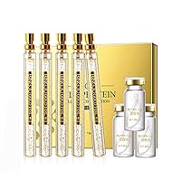 Soluble Protein Thread and Nano Gold Essence Combination, Korean Protein Thread Lifting Set, Korean Essence Absorbable Collagen Thread for Face Lift (1Set+3Pcs)