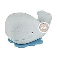 HEVEA Squeeze'n'Splash Whale Bath Toy - Bath Toy for Babies and Toddlers - 100% Natural Rubber, Plant Based, Plastic-Free, BPA-Free