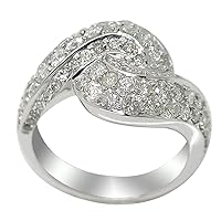 1.131ct. Diamond Ring in 14K White Gold Size 6.75 (H-I, SI1-SI2)
