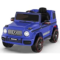 ANPABO Licensed Mercedes-Benz G63 Car for Kids, 12V Ride on Car w/Parent Remote Control, Low Battery Voice Prompt, LED Headlight, Music Player & Horn, Soft Start, Kids Electric Vehicle, Blue