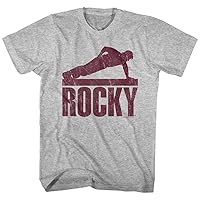 Rocky 1970s Boxing Champion Movie Balboa 1 Arm Push Up Adult T-Shirt Tee