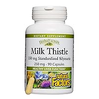 HerbalFactors by Natural Factors, Milk Thistle 250 mg, Promotes Healthy Liver Function with Dandelion and Turmeric, 90 Capsules (90 Servings)