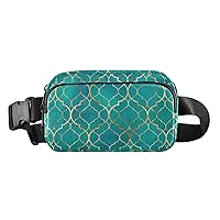 Geometric Vintage Fanny Packs for Women Men Everywhere Belt Bag Fanny Pack Crossbody Bags for Women Fashion Waist Packs with Adjustable Strap Bum Bag for Travel Shopping Workout Cycling