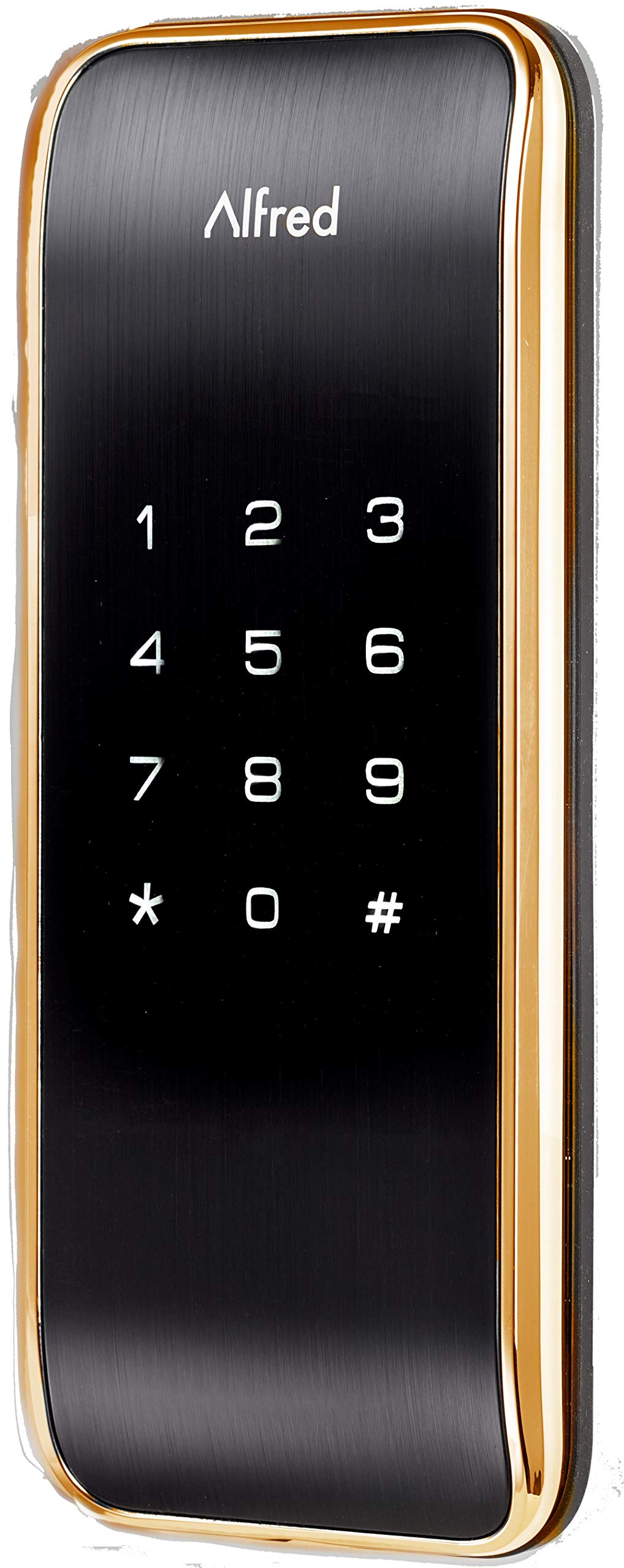 Alfred DB2 Smart Door Lock Deadbolt Touchscreen Keypad, Pin Code + Bluetooth, Up to 20 Pin Codes (Gold)