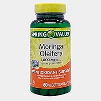 Spring Valley Moringa Oleifera 1,000 mg, Antioxidant, 60 Vegetarian Capsules (Pack of 2)