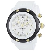 Glam Rock Women's GR62109 Miami Beach Silver Dial White Silicone Watch