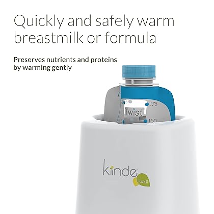 Kiinde Kozii Baby Bottle Warmer and Breast Milk Warmer for Warming Breast Milk, Infant Formula and Baby Food