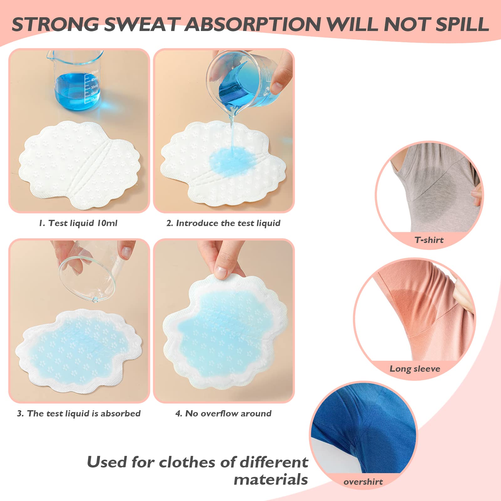 90Pack Armpit Sweat Pads, Disposable Dress Guards/Shields, Non Sweat Armpit Protection,sweat pads for women armpits