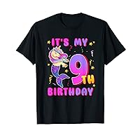 It's My 9th Birthday Unicorn Mermaid 9 Years Old Mermicorn T-Shirt