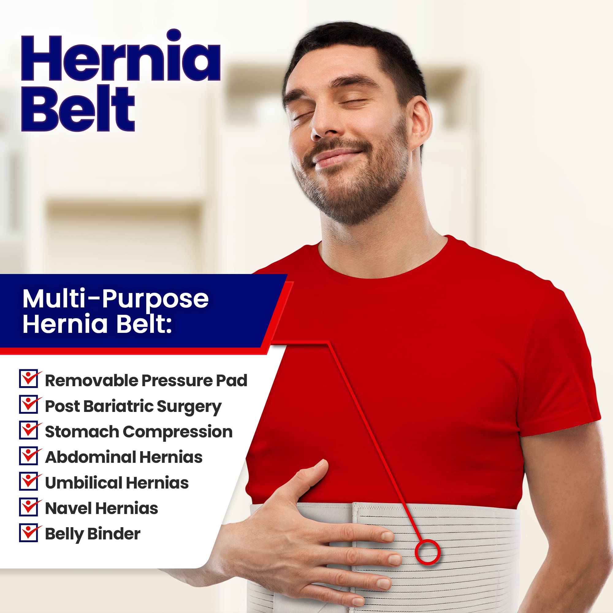 Buy Hernia Belt For Men And Women Beige Abdominal Binder Belly Band