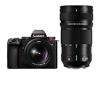 Panasonic LUMIX S5II Mirrorless Camera (DC-S5M2KK) with LUMIX S PRO 70-200mm F4 Telephoto Lens (S-R70200)