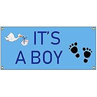 It's a Boy Congratulations Banner Welcome Home Sign 36
