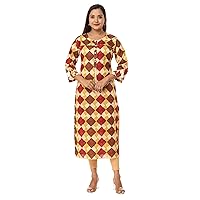 Vihaan Impex Printed Casual Kurta Women Kurti Multicolor Tunic Top for Women