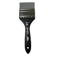 Silicone Wide Firm Flat Brush,Black,Size: 2.5