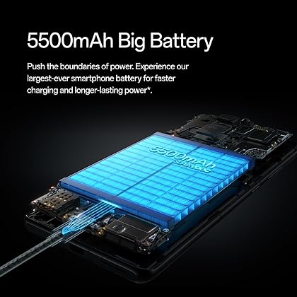 OnePlus 12R, 8GB RAM+128GB, Dual-SIM, US Factory Unlocked Android Smartphone, 5500 mAh Battery, 50MP Camera, 80W Fast Charging, 2024, Iron Gray