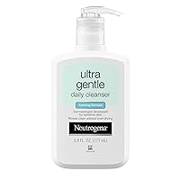 Ultra Gentle Foaming Facial Cleanser, Hydrating Face Wash for Sensitive Skin, Gently Cleanses Face Without Over Drying, Oil-Free, Soap-Free, 5.8 fl. oz
