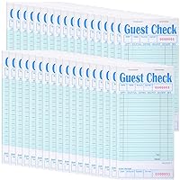 100 Pack Guest Check Book for Servers Bulk, Waitress Checkbook Paper Server Note Pads Accessories Waiter Food Receipt Book for Restaurants, Bar, 50 Sheets Per Pad, Total 5000 Sheets (Green)
