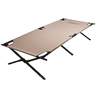 Trailhead II Camping Cot, Easy-to-Assemble Folding Cot Supports Campers up to 6ft 2in or 300lbs, Great for Camping, Lounging, & Elevated Sleeping
