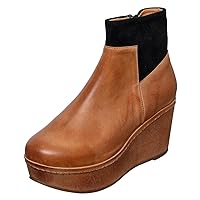 Women's Ria Leather Wedge Boots