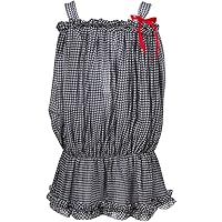 Baby-girls Checked Gingham Chiffon Dress