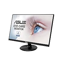 ASUS 27” 1080P Monitor (VA27DCP) - Full HD, IPS, 75Hz, USB-C 65W Power Delivery, Speakers, Adaptive-Sync/FreeSync, Eye Care, Low Blue Light, Flicker Free, VESA Mountable, Frameless, HDMI,Black
