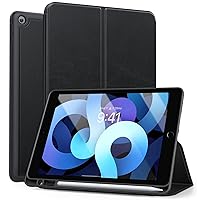 TORRAS Case for iPad 9th Generation/iPad 8th Generation/iPad 7th Generation Case, 10.2 inch 2021/2020/2019, Shockproof Protective Cover with Pencil Holder, Magnetic Stand, Auto Sleep/Wake - Black