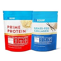 Equip Foods Prime Protein Powder Salted Caramel & Collagen Powder Vanilla