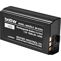 Brother BA-E001 Rechargeable Lithium Ion (Li-ion) Battery for P-touch Label Makers, Black