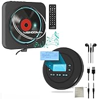 Bluetooth CD Player and CD Player with Speaker 2 in 1 Set