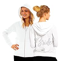 Bride to Be Bridal Shower Spa Day Jacket - Wifey Rose Gold Bride Zip Hoodie - Bridal Party Hoodies