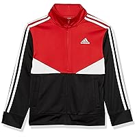 adidas Boys' Zip Front Sportswear Color Block Tricot Jacket
