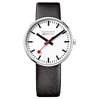 Mondaine Unisex Analog Quarz Uhr mit Leder Armband MSX4211BLB